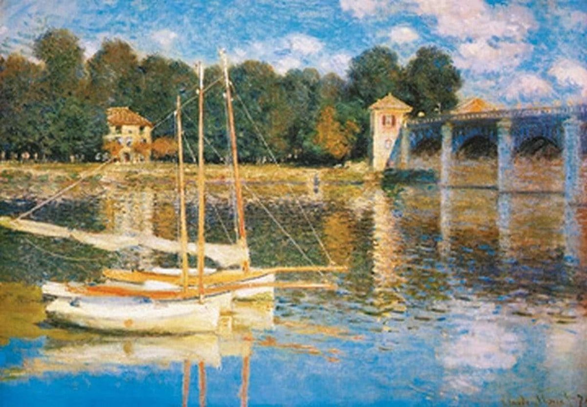PGM Kunstdruk Claude Monet - Le pont d'Argenteuil 98x68cm Divers