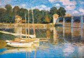 Claude Monet - Le pont d'Argenteuil Kunstdruk 98x68cm