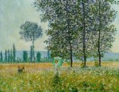 Claude Monet - Felder im Frühling Kunstdruk 90x70cm