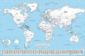 GBeye World Map Colour in  Poster - 91,5x61cm