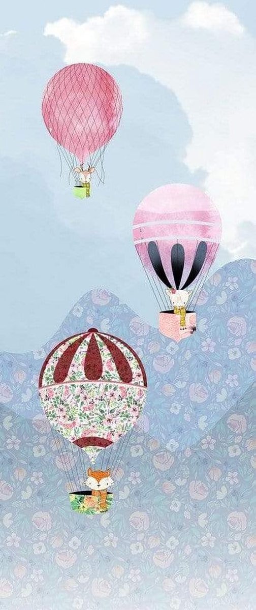 Fotobehang - Happy Balloon 100x250cm - Vliesbehang