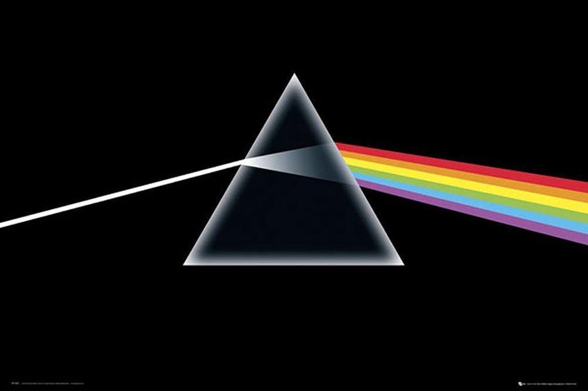 Pink Floyd Dark Side Of The Moon Poster meerkleurig - Papier - Band merch, Bands, Muziek