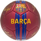 FC Barcelona Bal groot rood metallic handtekeningen