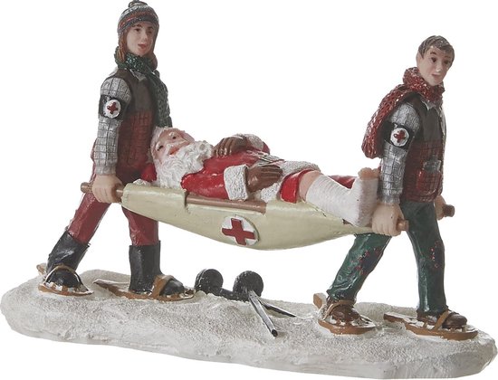 Luville - Santa's ski accident - Kersthuisjes & Kerstdorpen