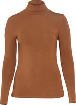 Paprika Dames Truitje in viscose met rolkraag - T-shirt - Maat 44