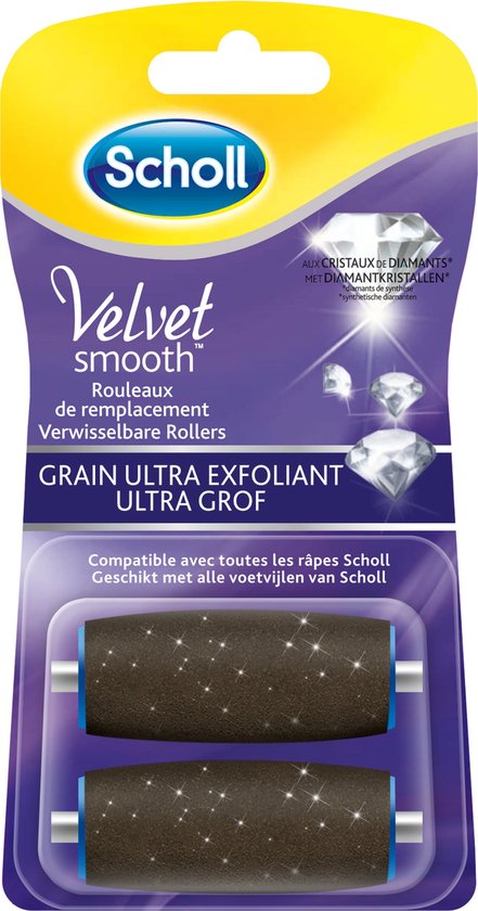 neef Zeebrasem onderbreken Scholl Velvet Smooth - Navulling Eeltverwijderaar - Ultra Grof - Voetvijl -  2 Stuks | bol.com