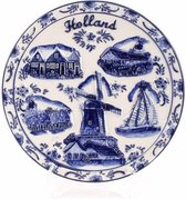 Delfts Blauw Embossed Bord 15 Cm Holland - Souvenir
