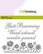 CraftEmotions Mal Tekst - Gute Besserung Duits  Card 11x9cm