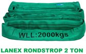 Lanex Rondstrop 2 ton - 03 meter - groen