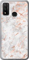 Huawei P Smart (2020) Hoesje Transparant TPU Case - Peachy Marble #ffffff