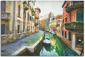 Schilderij Gracht in Venetië, 4 maten