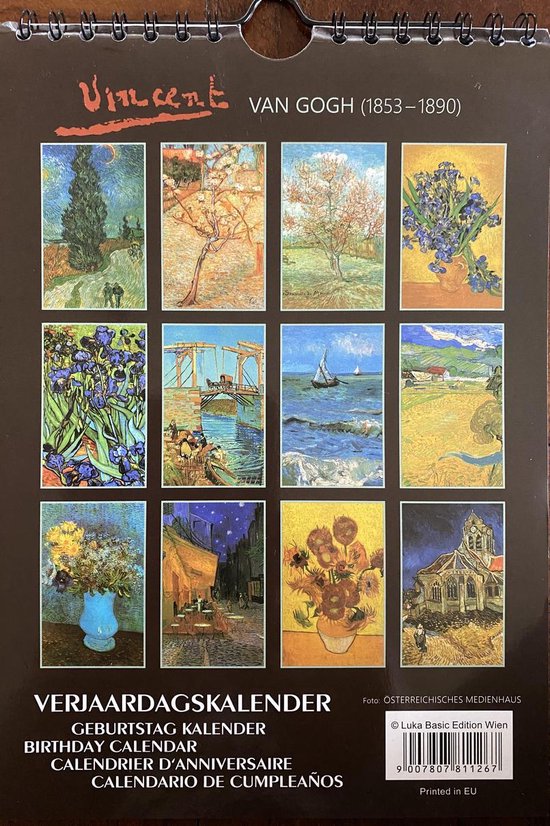 Vincent van Gogh Verjaardagskalender | bol.com