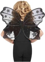 Smiffys - Dark Botanicals Butterfly Vleugels Kinderen - Zwart