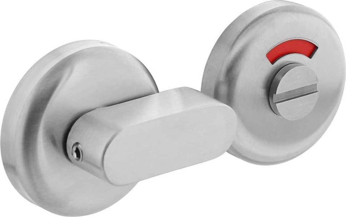 Intersteel Rozet toilet-/badkamersluiting Nobile rond rvs geborsteld 8 mm