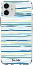 Casetastic Apple iPhone 12 Mini Hoesje - Softcover Hoesje met Design - Stripe Vibe Print