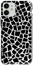 Casetastic Apple iPhone 12 Mini Hoesje - Softcover Hoesje met Design - British Mosaic Black Print