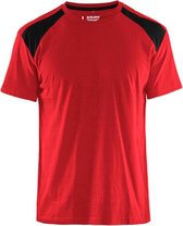 Blåkläder 3379-1042 T-shirt Bi-Colour Rood/Zwart maat L