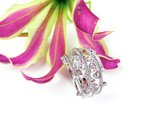 Ring in wit goud gezet met diamant