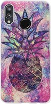 ADEL Siliconen Back Cover Softcase Hoesje voor Huawei P20 Lite (2018) - Ananas Kleur