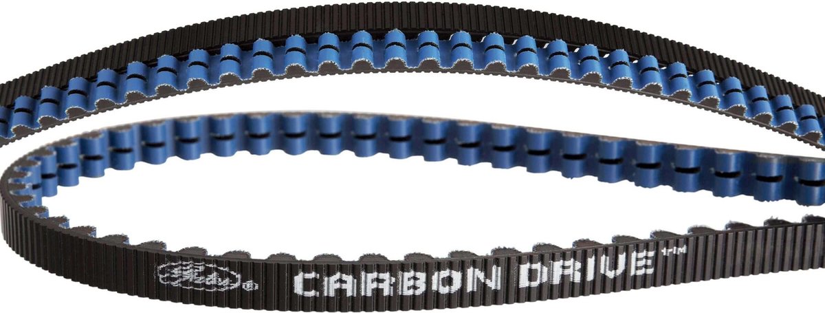 Gates CDX tandriem Carbon Drive 118T zwart/blauw