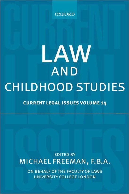 Current Legal Issues - Law and Childhood Studies - cover