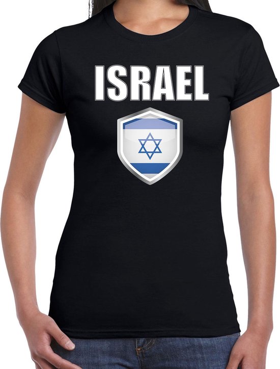 Baleinwalvis Alarmerend geluid Israel landen t-shirt zwart dames - Israelische landen shirt / kleding - EK  / WK /... | bol.com
