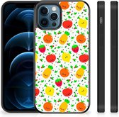 TPU Bumper iPhone 12 Pro | 12 (6.1") GSM Hoesje met Zwarte rand Fruits
