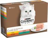 Gourmet Gold Fijne Mousse - Kip - Kattenvoer - 12 x 85 g