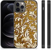 Hoesje maken Geschikt voor iPhone 12 Pro Max Smartphone Hoesje met Zwarte rand Barok Goud