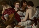 Poster The Musicians - Caravaggio - Large 50x70 - 'De Muzikanten' - Kunst - Muziek