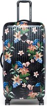 Herschel Trade Bagagekoffer Large - Summer Floral Black/Ash Rose |  Trolley - Vierwielig - 86 cm - 99L - Levenslange Garantie - Bloemen Print