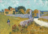 Poster Boerderij in de Provence – van Gogh – Large 50x70 cm – Kunst – Postimpressionisme – ‘Farmhouse in Provence’