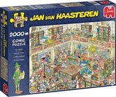 Jan van Haasteren De Bibliotheek puzzel - 2000 stukjes - Multi