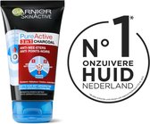 Garnier SkinActive Pure Active Charcoal 3in1 Gezichtsreiniging - Vette tot Probleem Huid -  6 x 150 ml - Voordeelverpakking