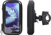 Interphone - Motorola Moto G8 Power Lite Motorhouder Unicase Telefoonhouder Fiets en Motor Stuur Zwart