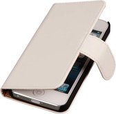 Wicked Narwal | bookstyle / book case/ wallet case Hoes voor iPhone 6 Plus Wit