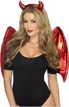 "Rode duivel set voor vrouwen Halloween  - Verkleedattribuut - One size"