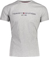 Tommy Hilfiger T-shirt Grijs Aansluitend - Maat M - Heren - Never out of stock Collectie - Katoen