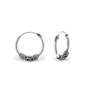 bali oorringen Monique-925 zilver-12x2mm
