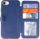 Wicked Narwal | Back Cover Book Design Hoesje voor iPhone 8 Blauw