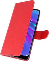Wicked Narwal | bookstyle / book case/ wallet case Wallet Cases Hoesje voor Huawei Y6 / Y6 Prime 2019 Rood