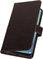 Wicked Narwal | Premium bookstyle / book case/ wallet case voor Huawei Mate 20 X Mocca