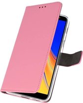 Wicked Narwal | Wallet Cases Hoesje voor Samsung Galaxy J4 Plus Roze