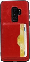 Wicked Narwal | Staand Back Cover 2 Pasjes voor Samsung Galaxy S9 Plus Rood