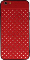 Wicked Narwal | Witte Chique Hard Cases voor iPhone 6 Plus Rood