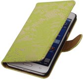 Wicked Narwal | Lace bookstyle / book case/ wallet case Hoes voor Samsung Galaxy Prime G530F Groen