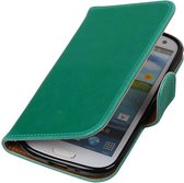 Wicked Narwal | Premium TPU PU Leder bookstyle / book case/ wallet case voor Samsung Galaxy S3 i9300 Groen