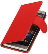 Wicked Narwal | bookstyle / book case/ wallet case Hoes voor HTC One mini M4 Rood