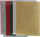 Opstrijkfolie, A5 14,8x21 cm, 6 vellen, kleuren assorti