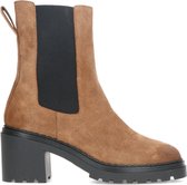 Sacha - Dames - Camel suède chelsea boots - Maat 40